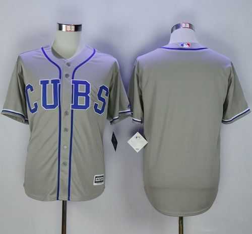 Chicago Cubs Customized Men's Gray Alternate Road New Cool Base Stitched MLB Jersey,We sell and wholesale Chicago Cubs Customized Men's Gray Alternate Road New Cool Base Stitched MLB Jersey on line form chian!
